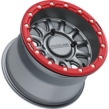 Alpha Wheel 4/156 Gunmetal/Red 15x7 (+10mm)
