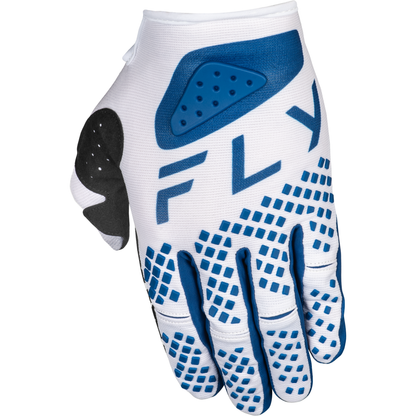 Youth Kinetic Center Gloves White/Navy Ym