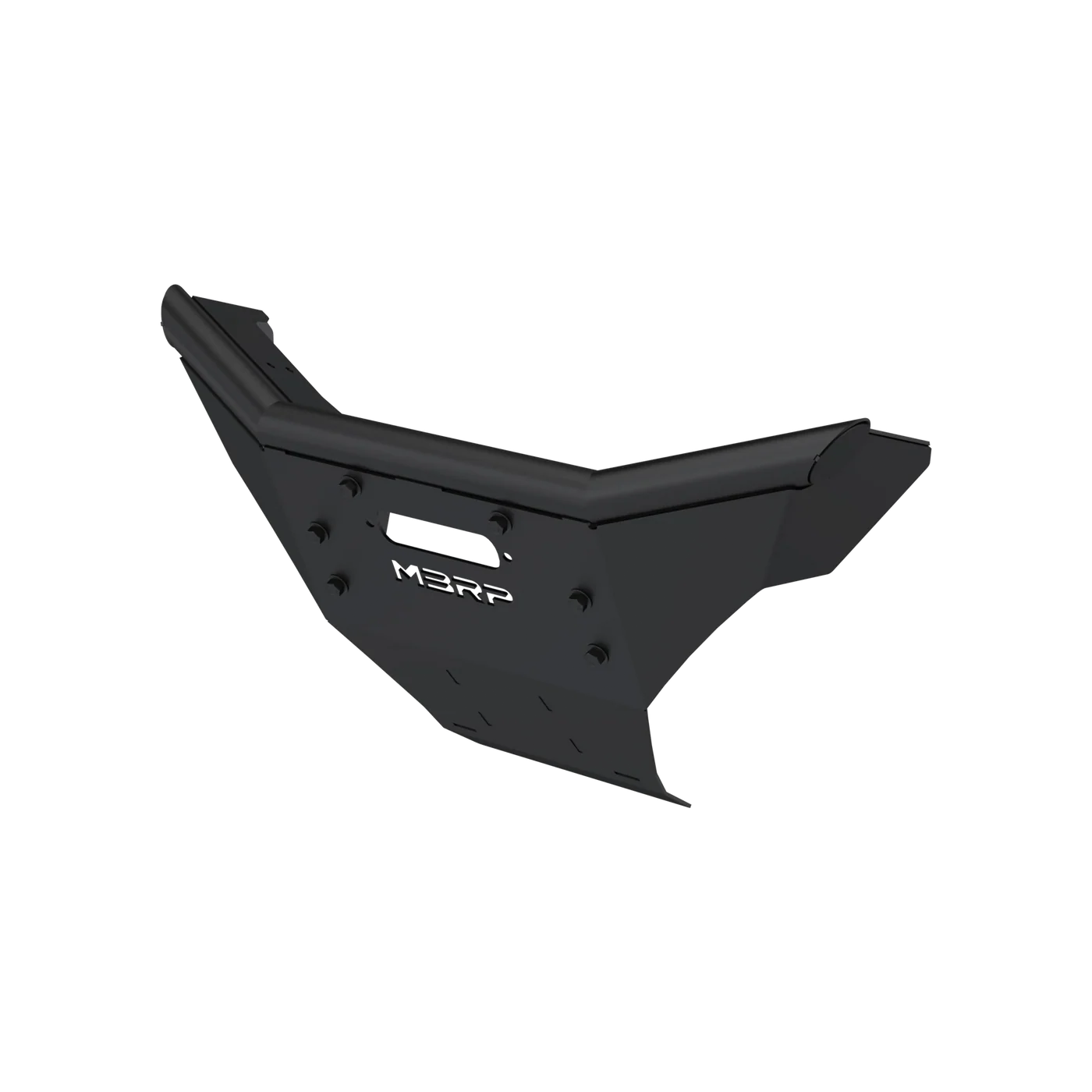 Front Bumper Kit Black Coated Steel Pol