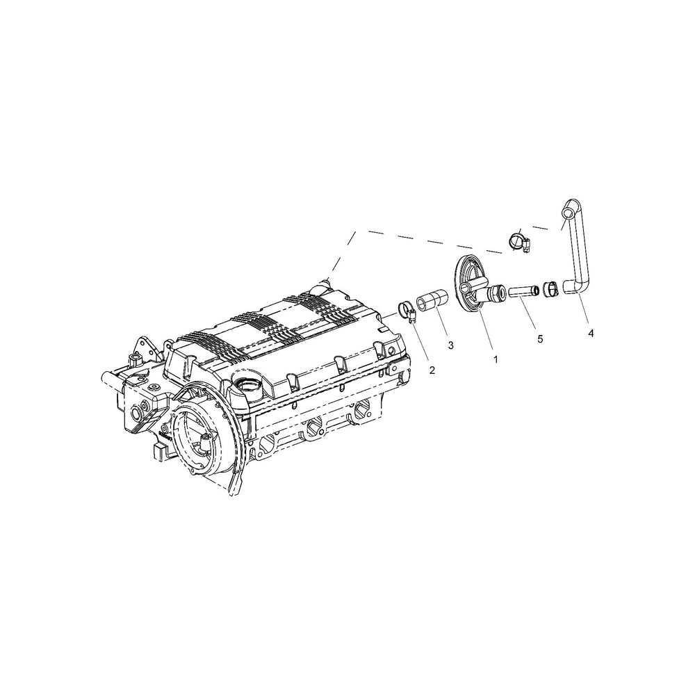 Polaris Ranger Drain Pipe, Genuine OEM Part 3040209, Qty 1