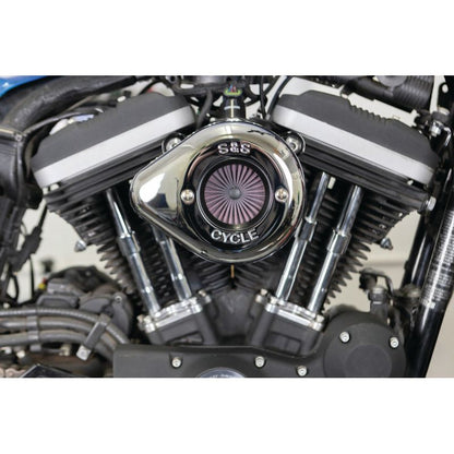 S&S Cycle 2007+ XL Models Stealth Air Stinger w/ Chrome Teardrop