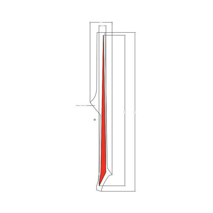 Polaris Slingshot Decal-Hood,Strip,RH,RED, Genuine OEM Part 7187364, Qty 1