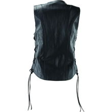 Kuryakyn Leather By River Road Sapphire Leather Vest Black Womens - Small