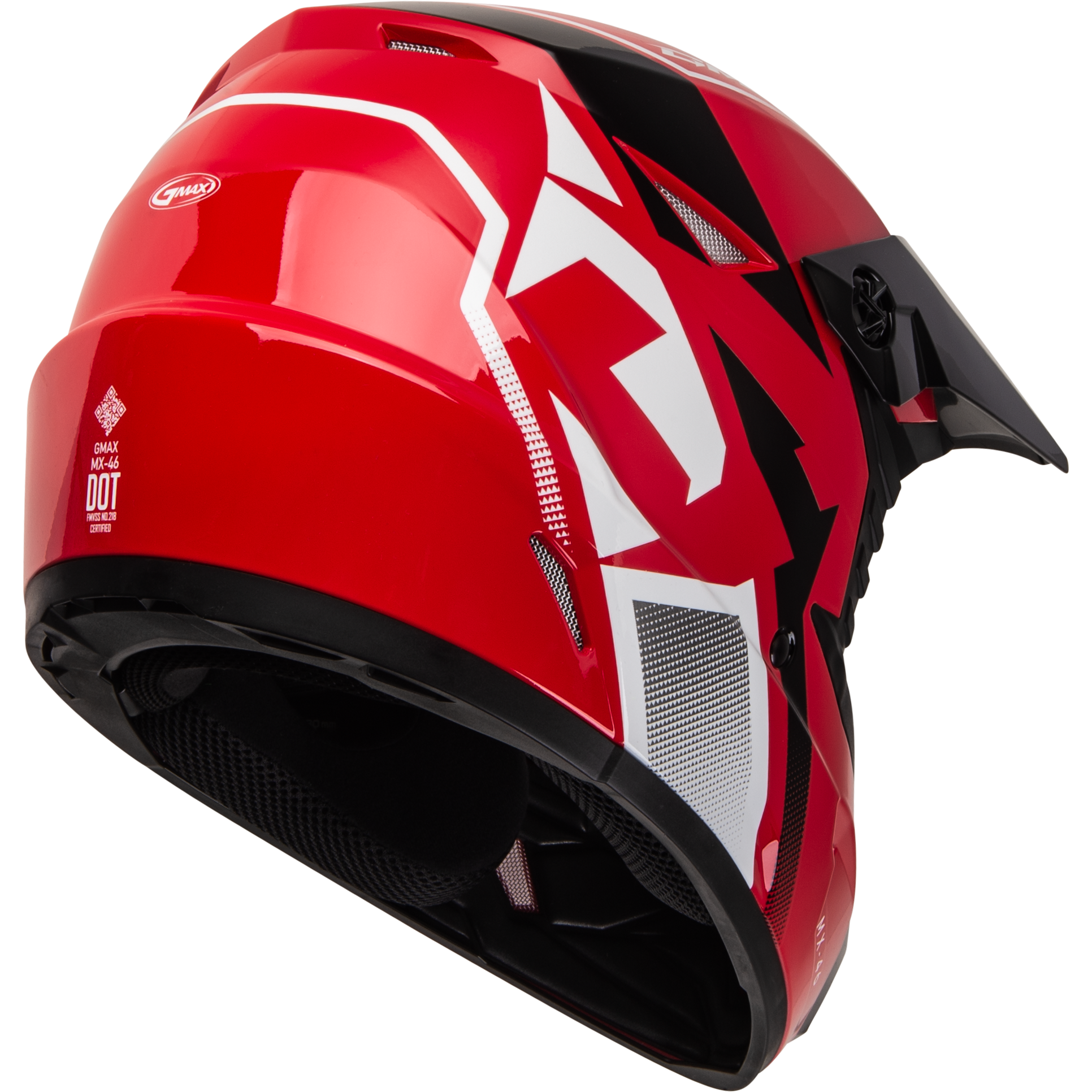 Mx 46 Compound Helmet Red/Black/White Xs