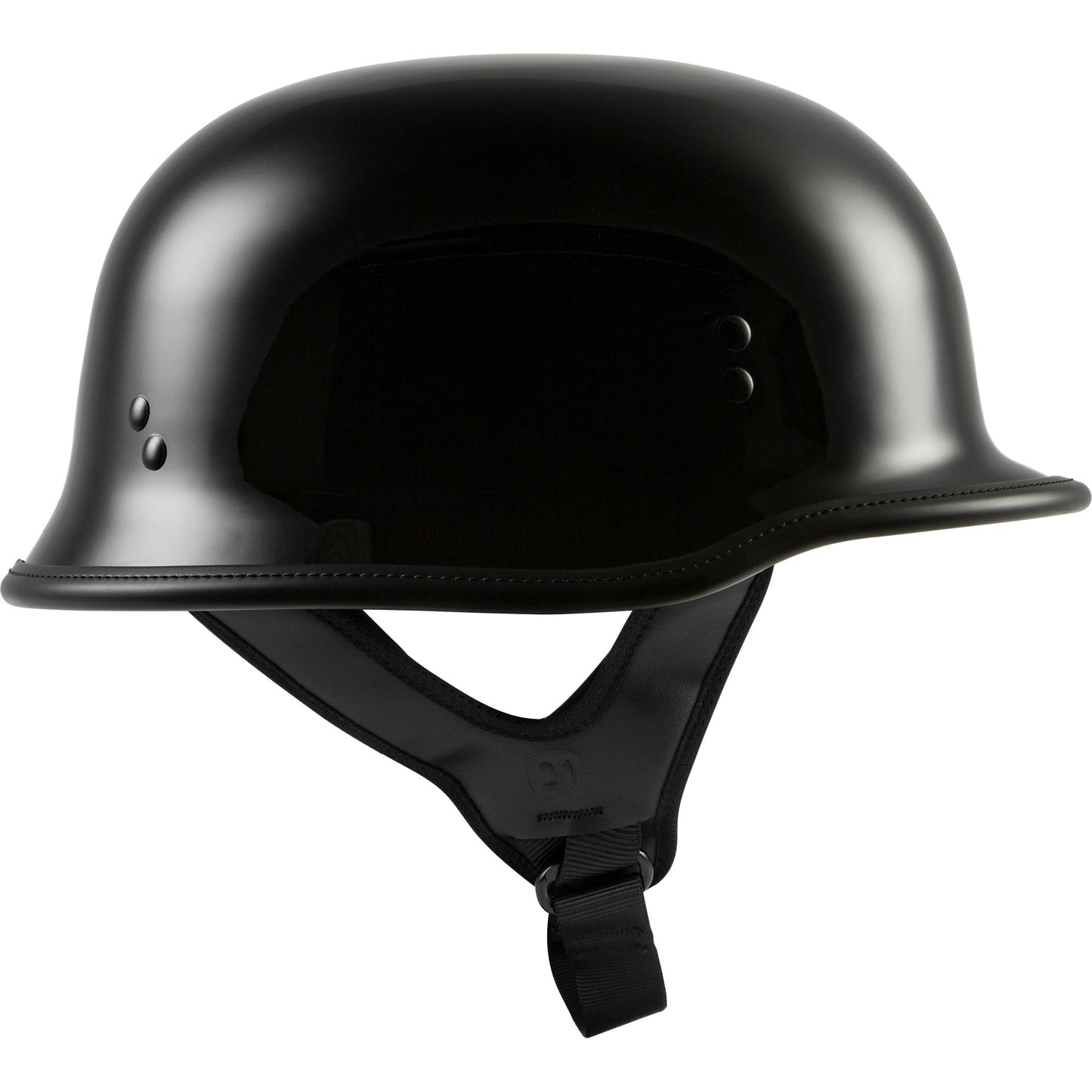 9mm German Beanie Helmet Gloss Black 2x