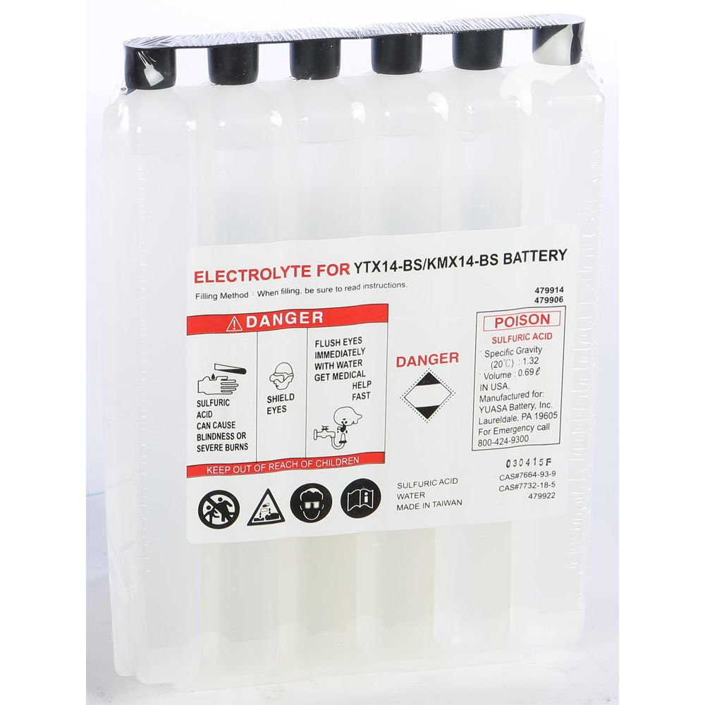Electrolyte Pack Ytx14 Bs Ea/ Acid Pack Ytx14 Bs
