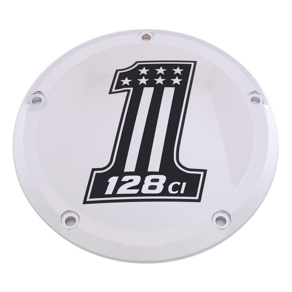 6   M8 Softail Derby Cover 128 Chrome