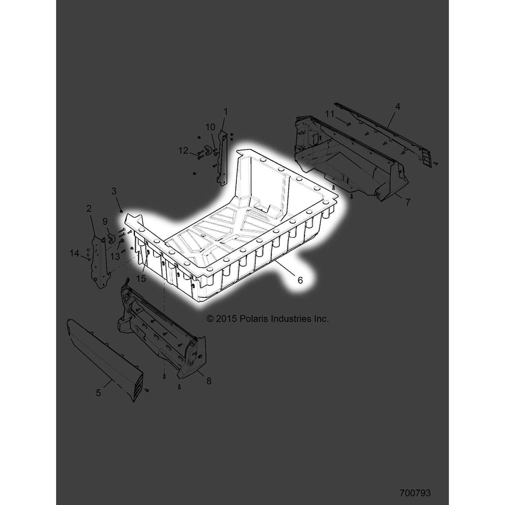 Polaris 2017-2020 General K Box Cargo 2207138 New Oem