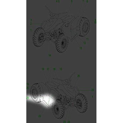 Polaris ATV 0W-50 Oil Decal, Genuine OEM Part 7173982, Qty 1
