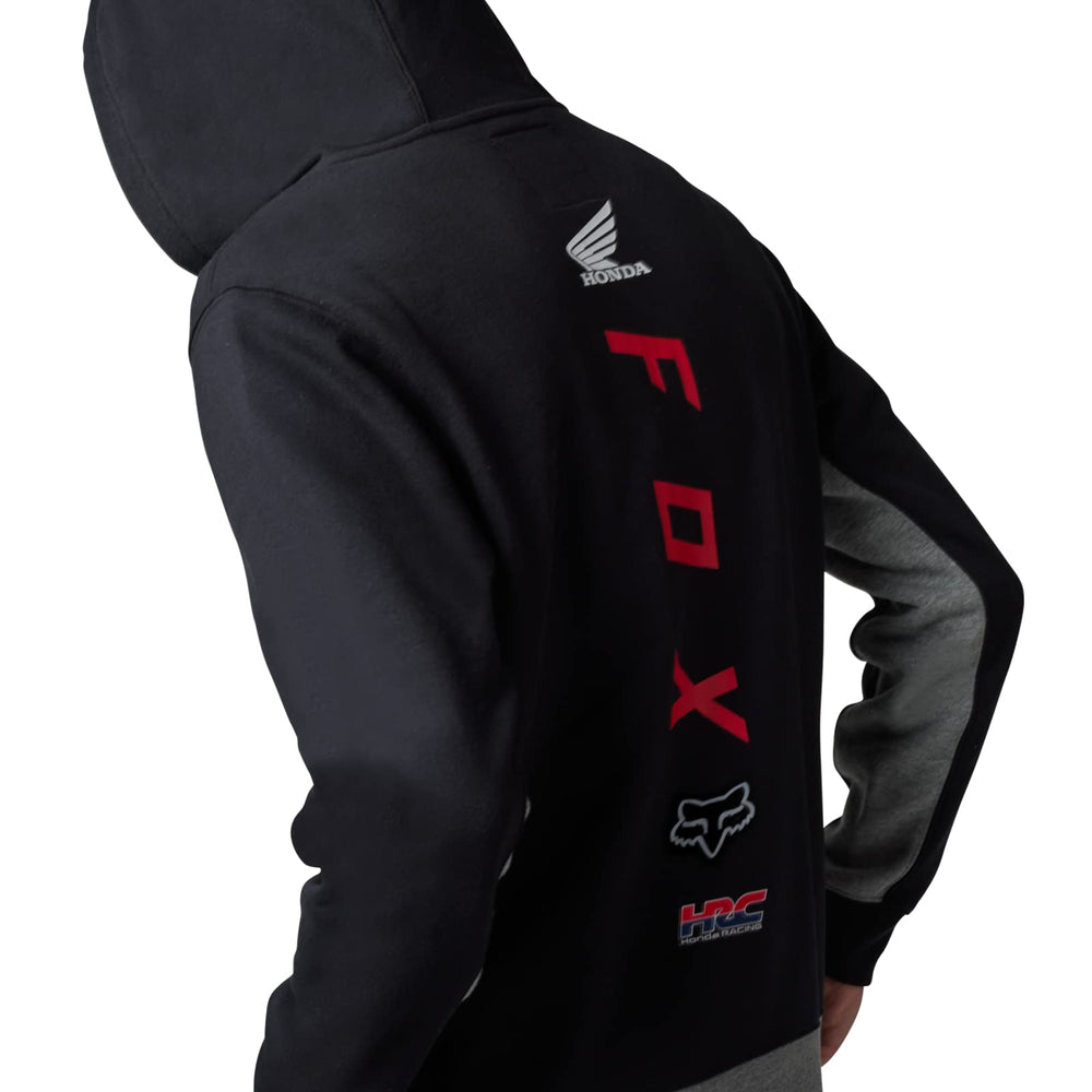 
                      
                        Fox Racing Men's Standard Fox X Honda Zip Fleece Hoodie, Black, XX-Large
                      
                    