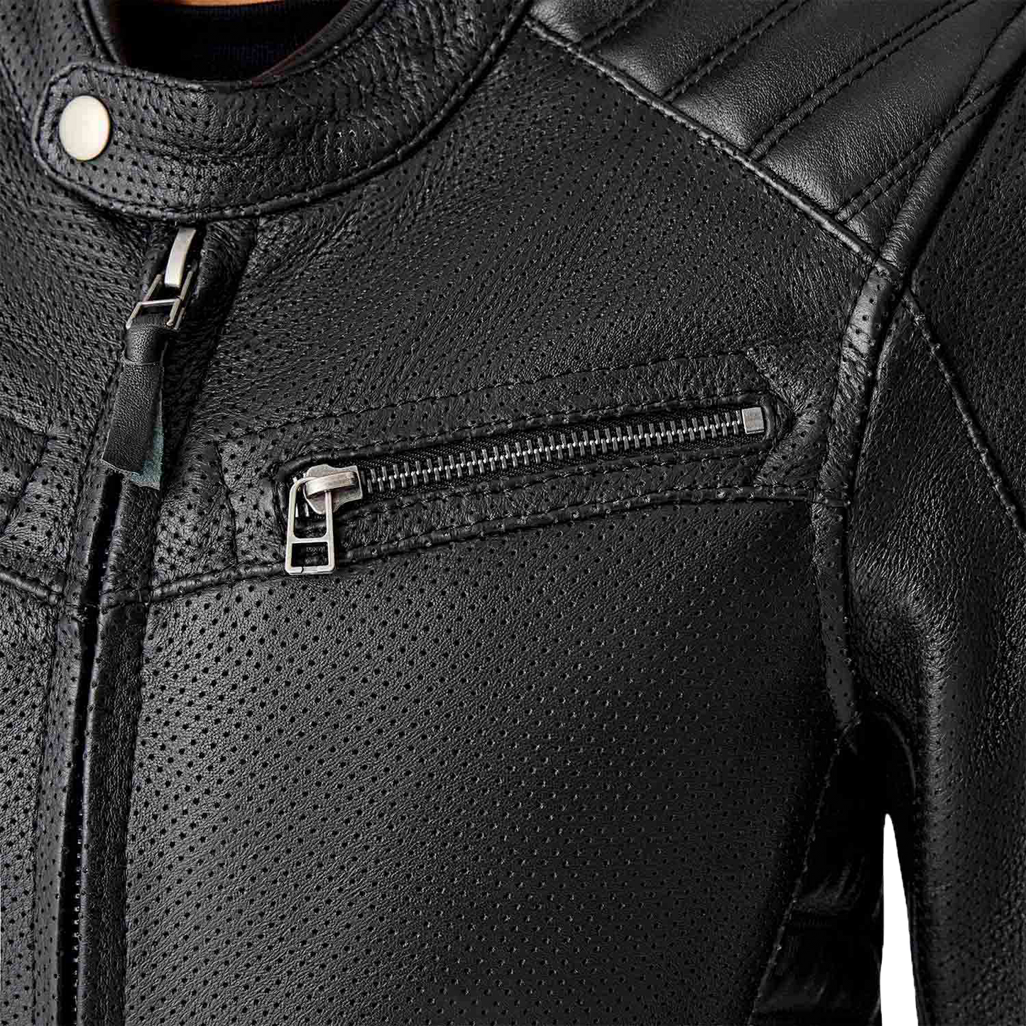 Womens Roadster Air D3o Jacket Black Leather Md