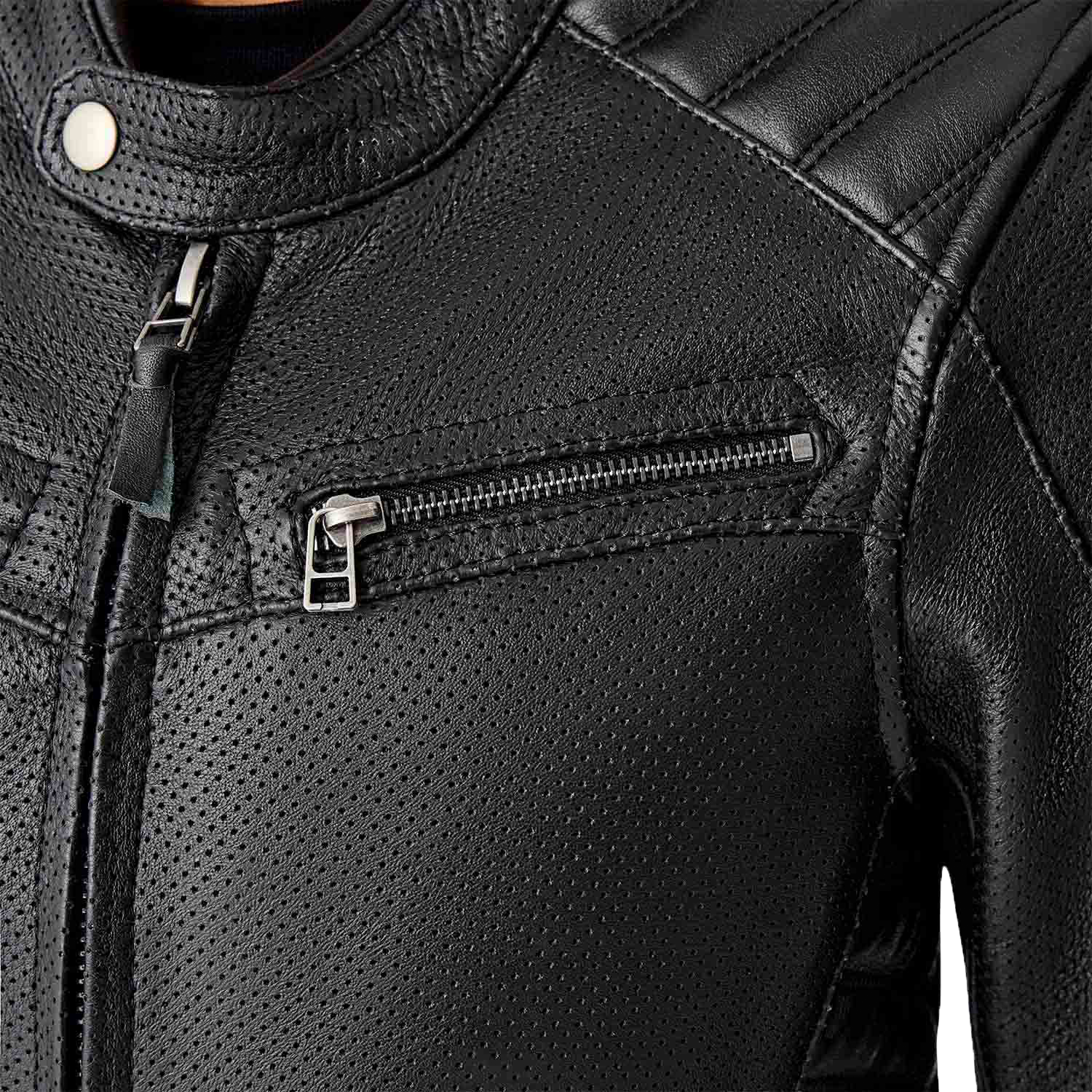 Womens Roadster Air D3o Jacket Black Leather Md
