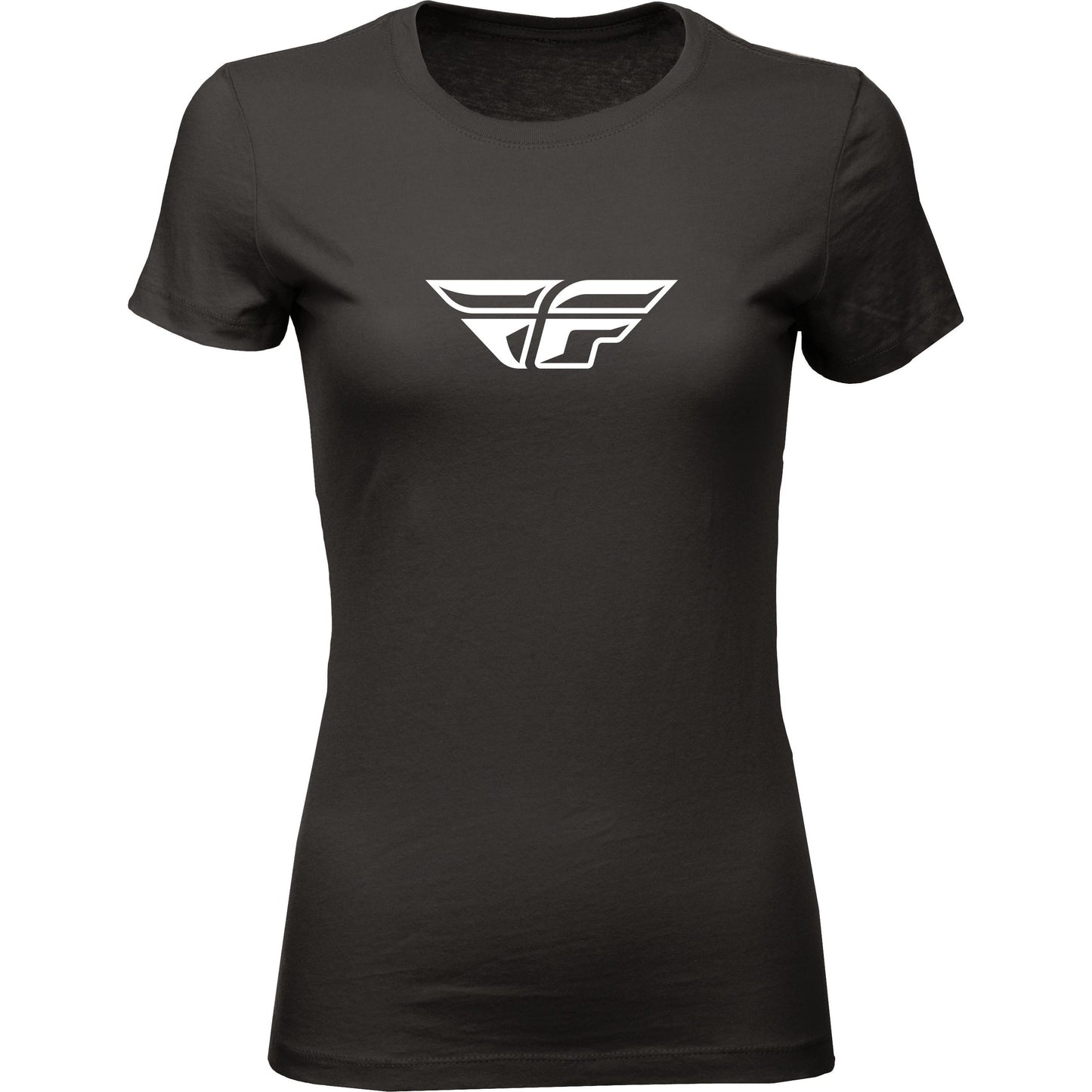 Women's Fly F Wing Tee Black Lg
