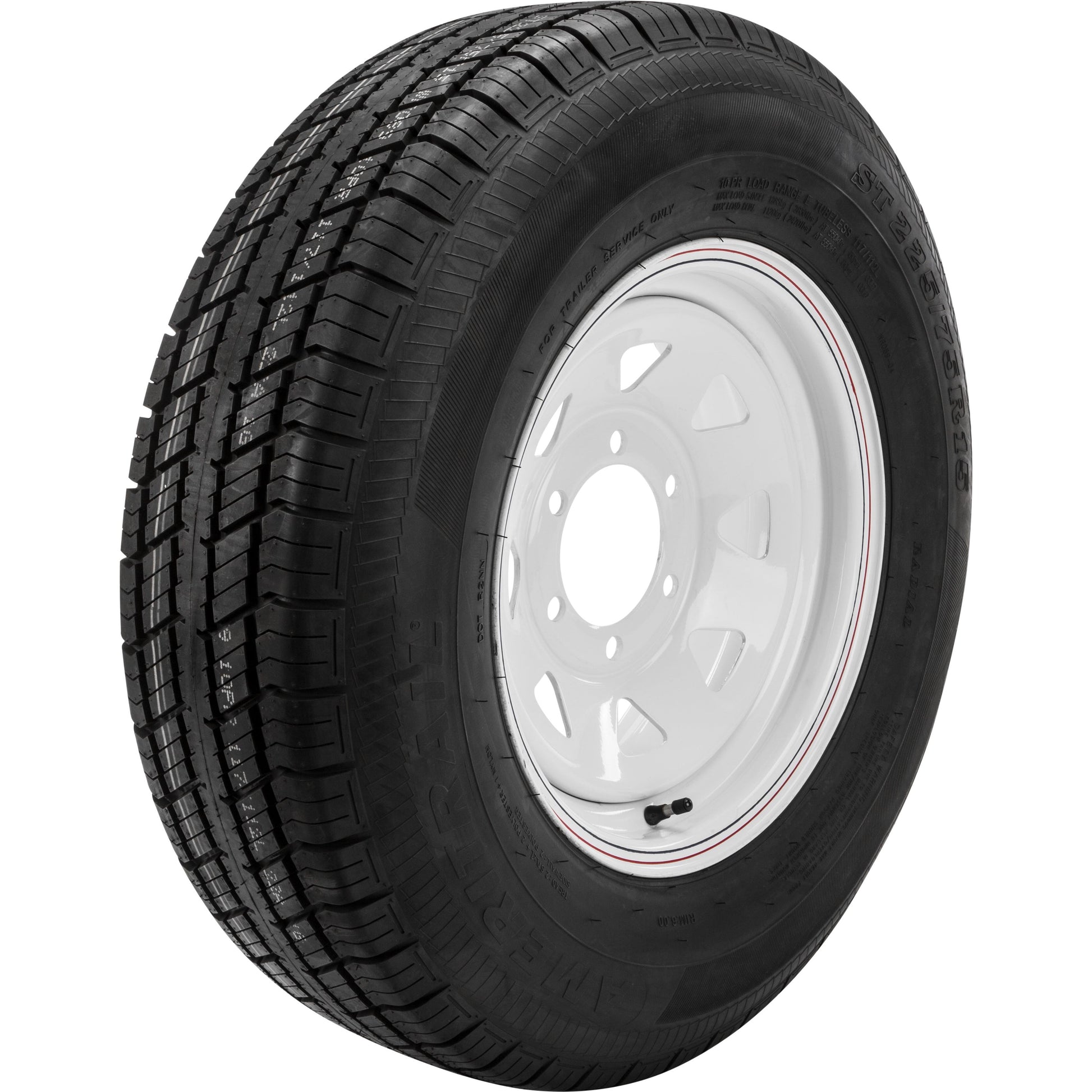 Trailer Tire And Wheel Assembly White