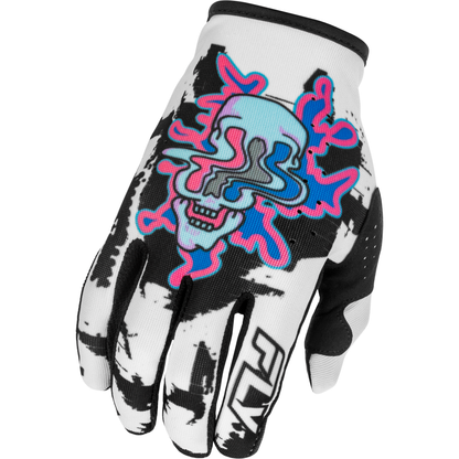 Lite Warp Gloves White/Blue/Pink Lg