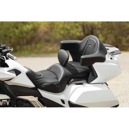 Mustang 18-19 Honda Gold Wing GL1800 Standard Touring 1PC Seat w/ Driver Backrest - Black
