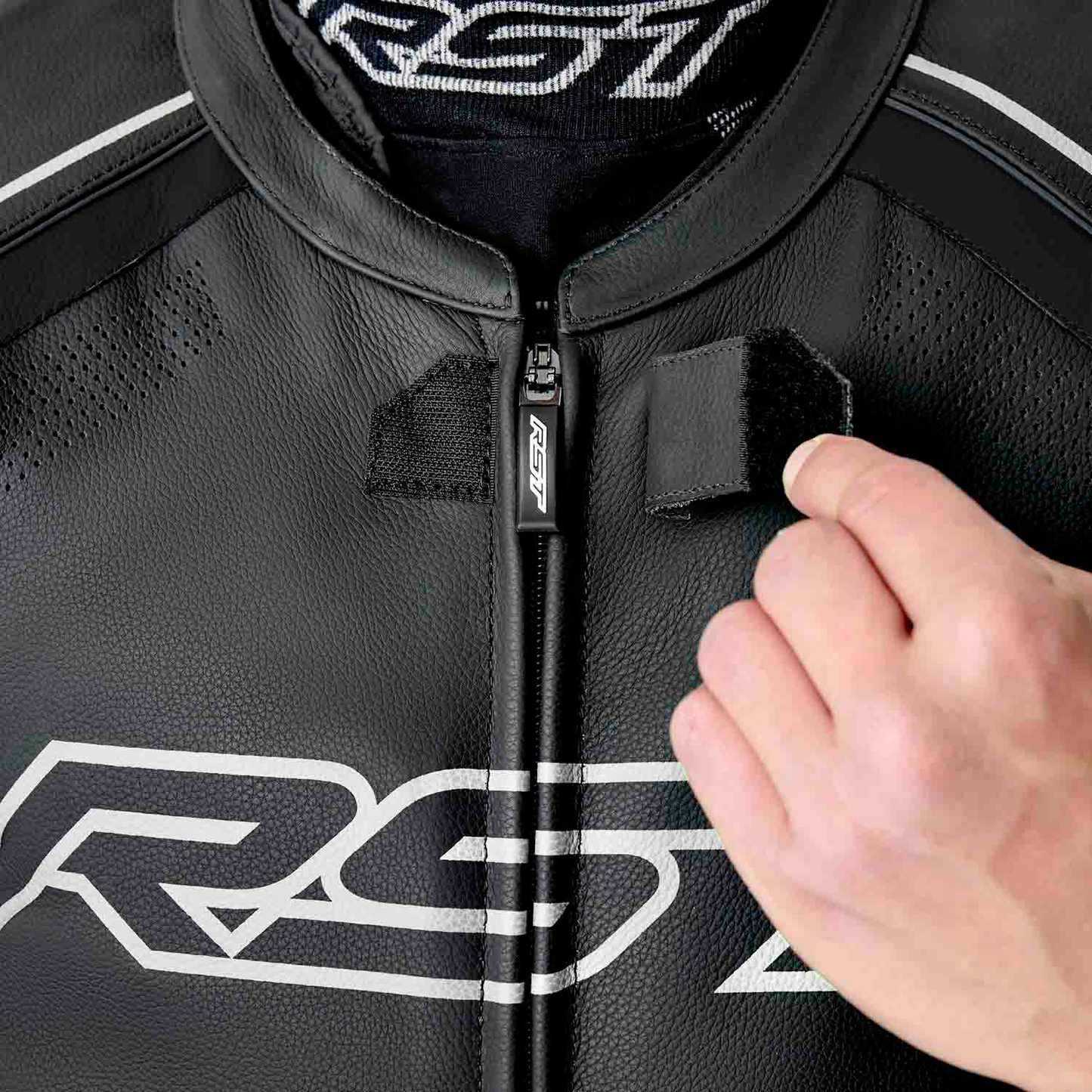 S1 D3o Suit Blk/Whi Leather 3x