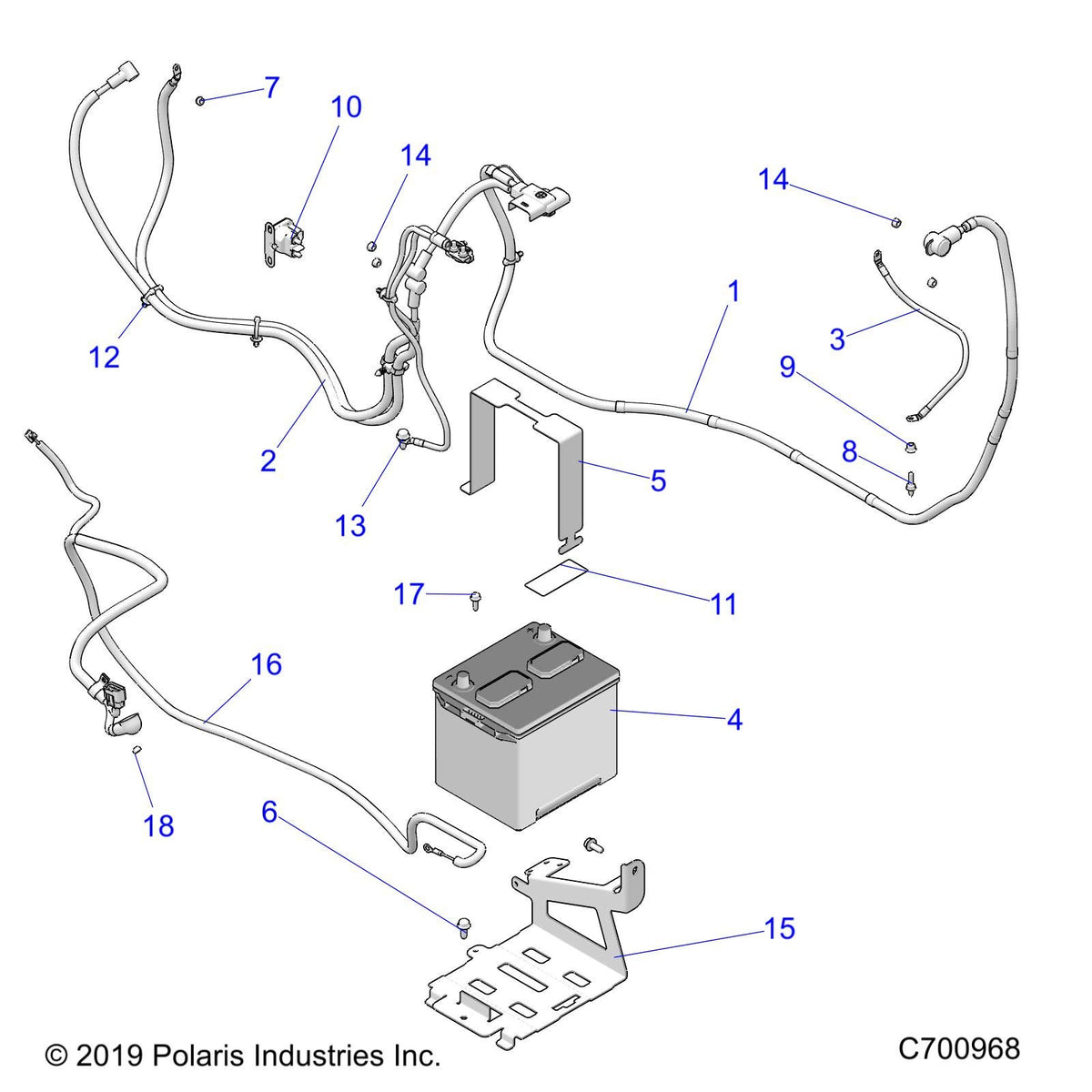Polaris Ranger Alternator Harness, Genuine OEM Part 2414232, Qty 1