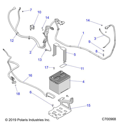 Polaris Ranger Alternator Harness, Genuine OEM Part 2414232, Qty 1