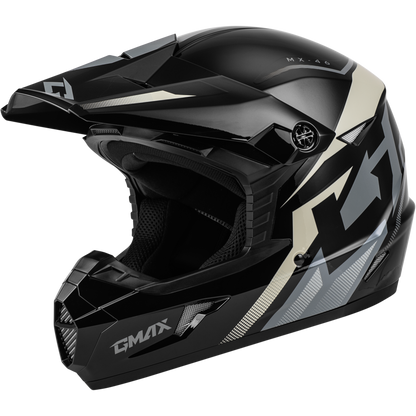 Mx 46 Compound Helmet Black/Grey/White Xl