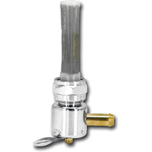 Round Petcock 22mm Bung Right Spigot Chrome