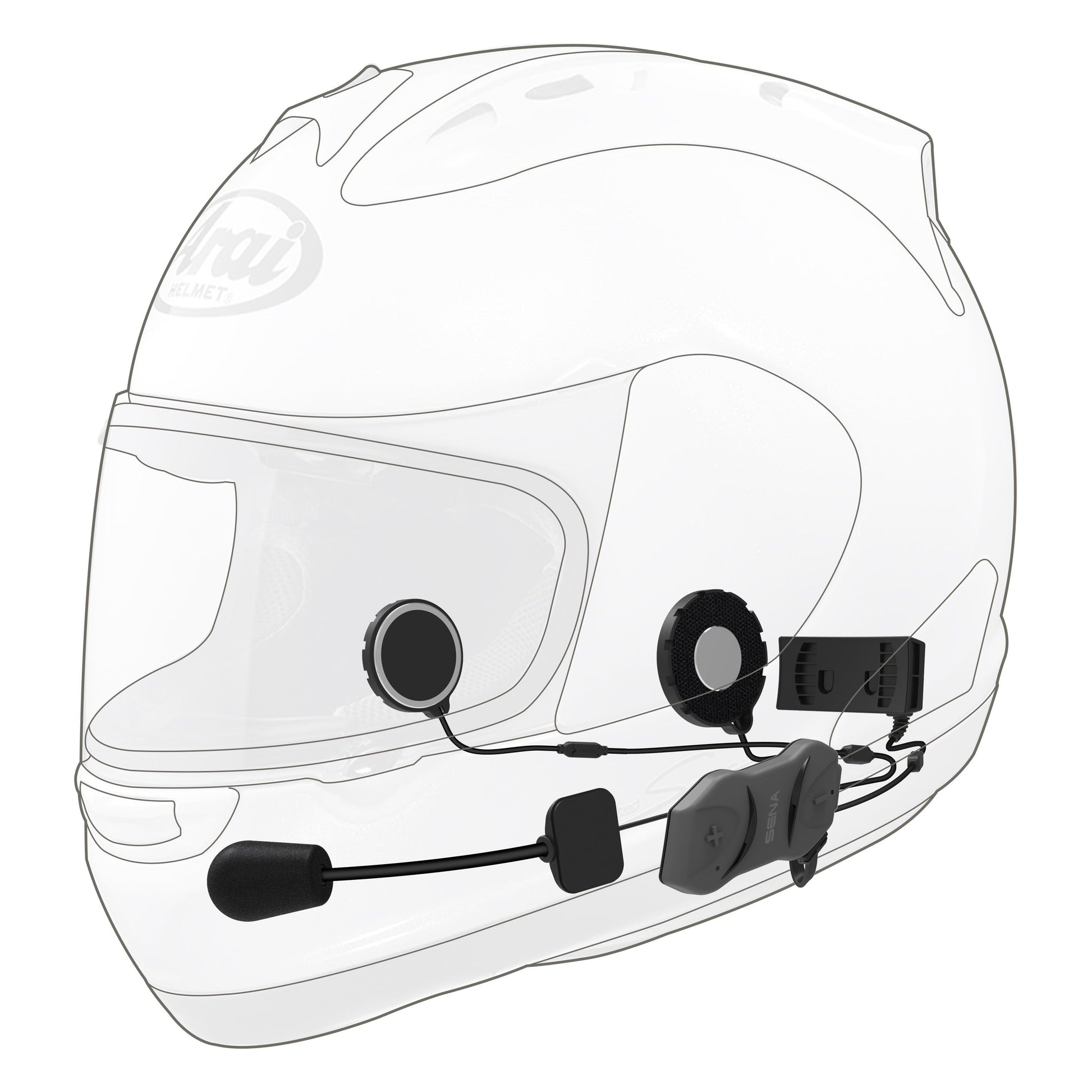 10r Low Profile Headset W/ Intercom Dual