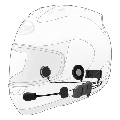 10r Low Profile Headset W/ Intercom Dual