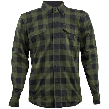 Speed and Strength True Grit Armored Motoshirt Olive/Black - Large