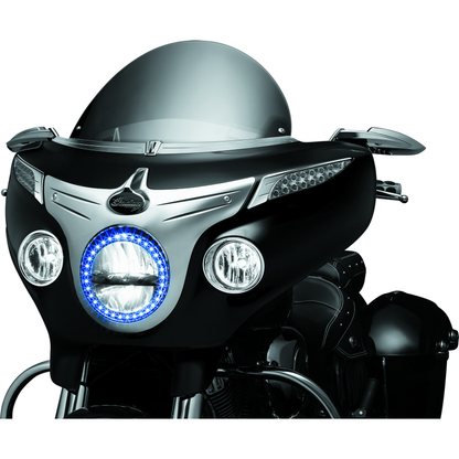 Kuryakyn Driving Light Bezels Indian Chrome