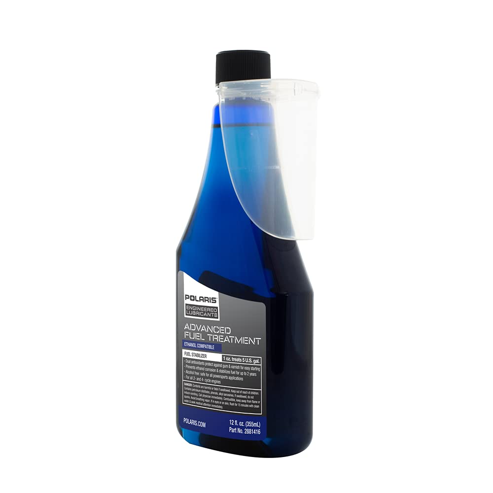 
                      
                        Polaris Advanced Fuel Treatment for RANGER XP 1000, 570, GENERAL 1000, XP 4 1000, Voyageur 146, TITAN Adventure 155, 120 INDY Models and More, for 2 and 4 Cycle Engines, 12 Oz Bottle, Qty 1-2881416
                      
                    
