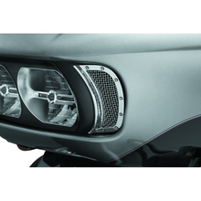 Kuryakyn Mesh Headlight Vent Accents Chrome