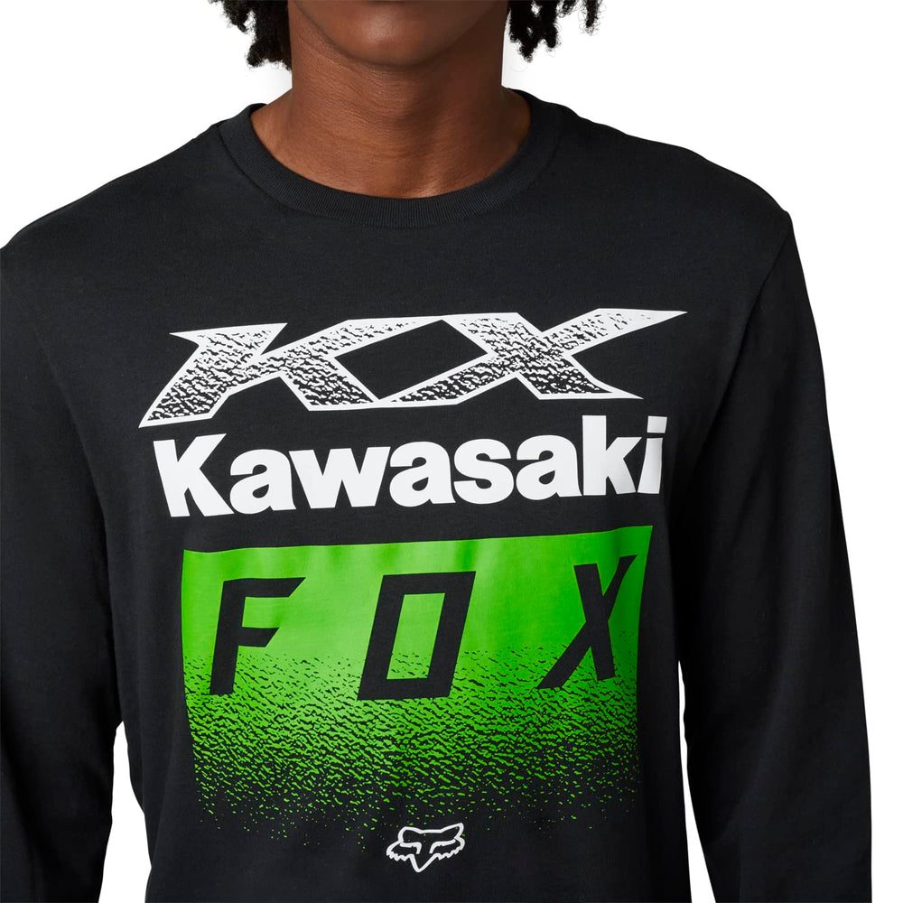 
                      
                        Fox Racing Men's Standard Fox X KAWI Premium Long Sleeve TEE, Black, XX-Large
                      
                    