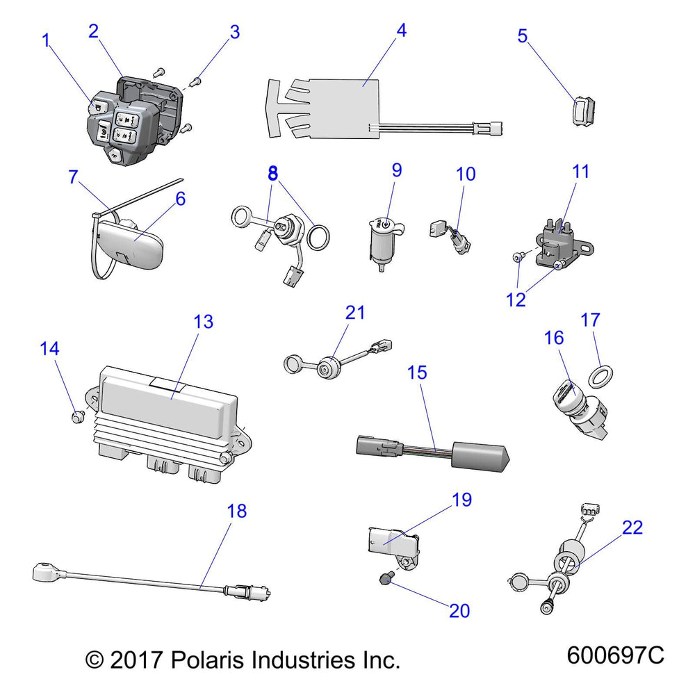 
                      
                        Polaris GPS Antenna Receiver, Genuine OEM Part 4014811, Qty 1
                      
                    
