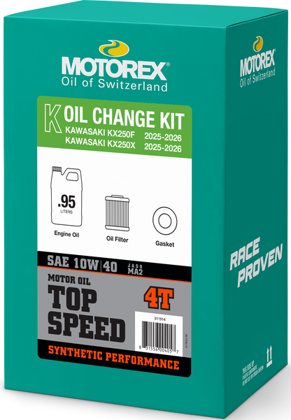 Top Speed Oil Change Kit 0.95l 10w40 Kaw