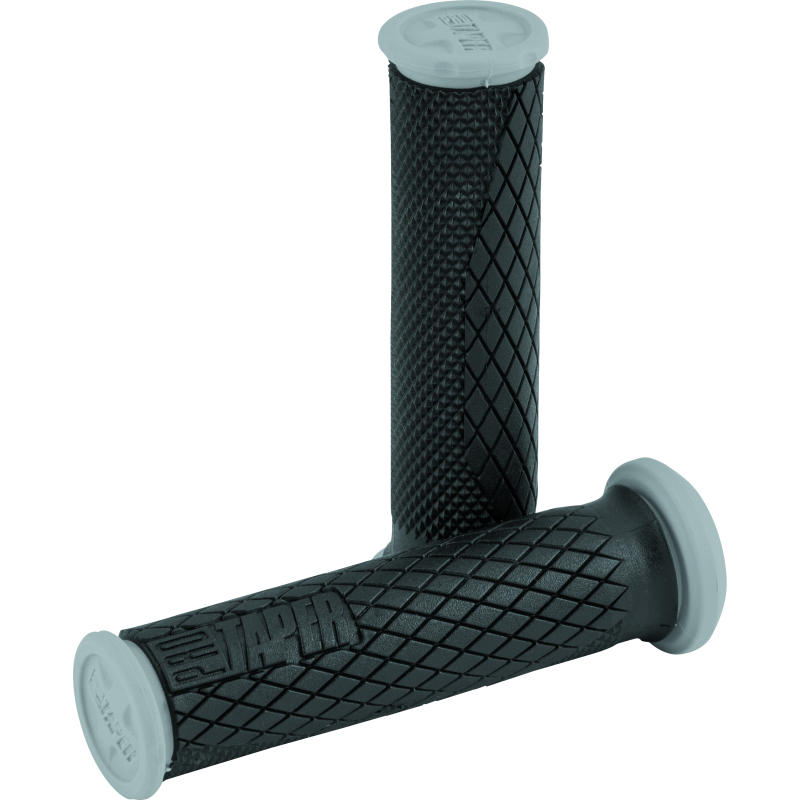 ProTaper Full Diamond Dual Density ATV Grips - Black/Gray
