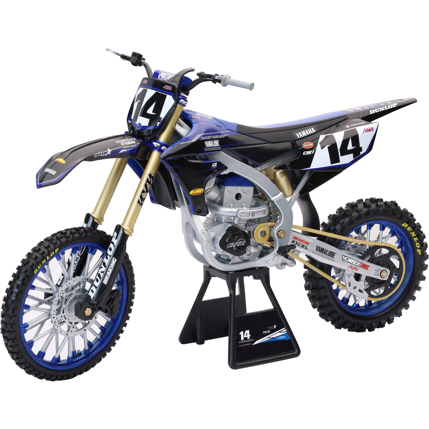 1:6 Scale Yamaha Factory Team Yz450 Dylan Ferandis #14