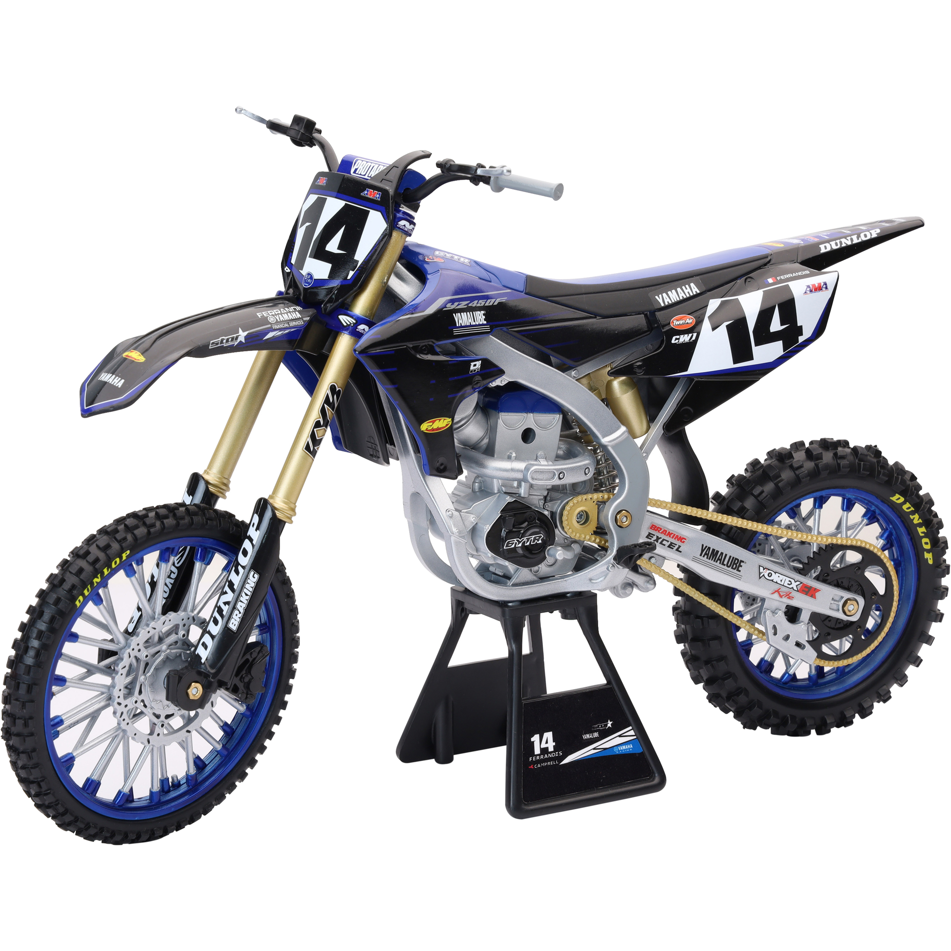 1:6 Scale Yamaha Factory Team Yz450 Dylan Ferandis #14