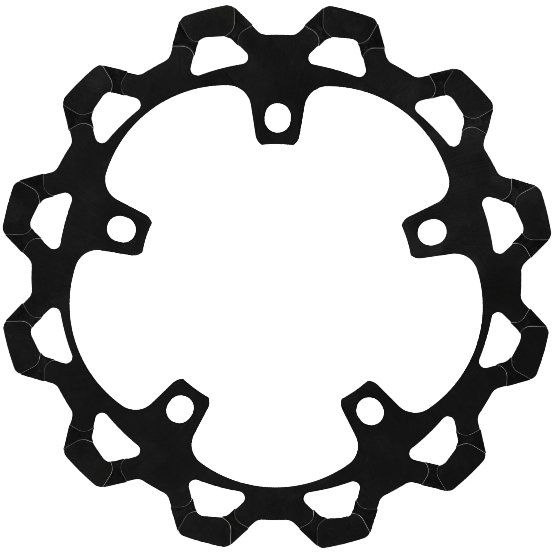 320mm Perimeter Rotor Black  `24 Flh/Flt (Non Cvo)