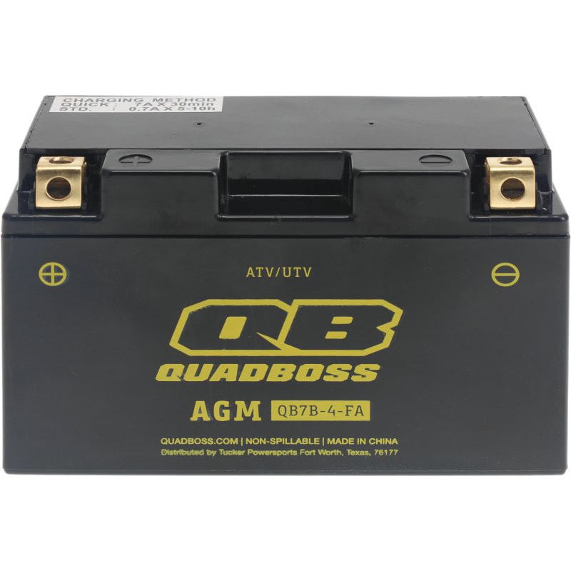 QuadBoss Maintenance-Free AGM Battery QB7B-4-FA