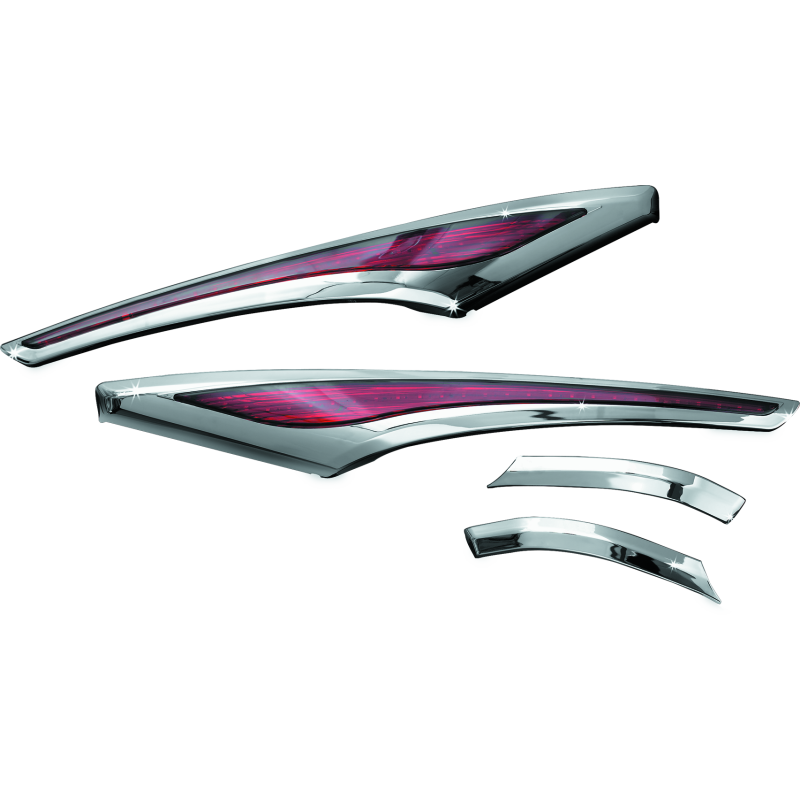 Kuryakyn L.E.D. Saddlebag Accent Swoops 12-17 GL1800 Chrome