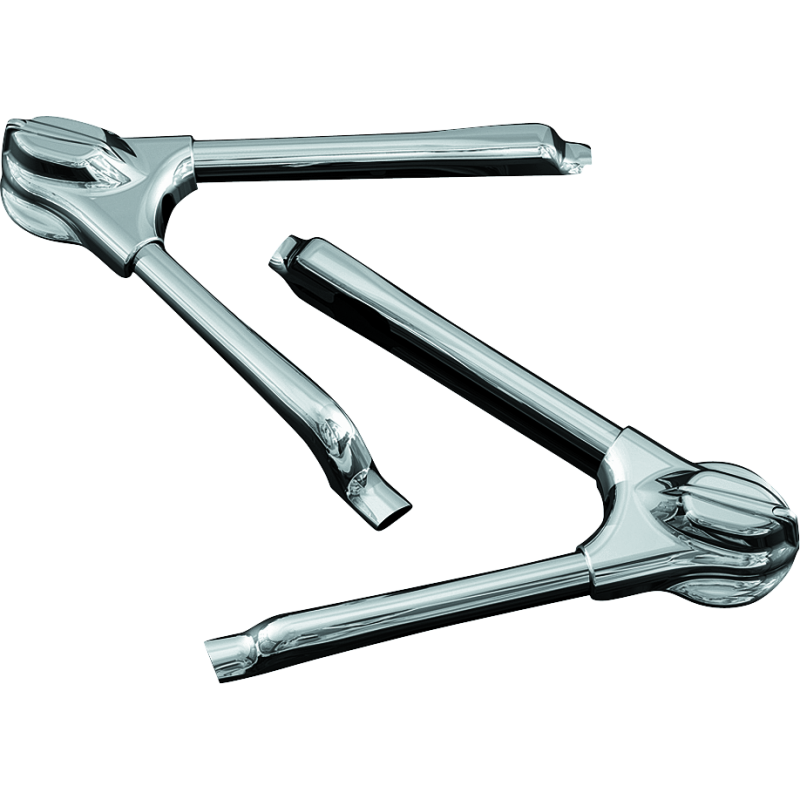 Kuryakyn Swingarm Tube Covers 08-17 Softail Models Chrome