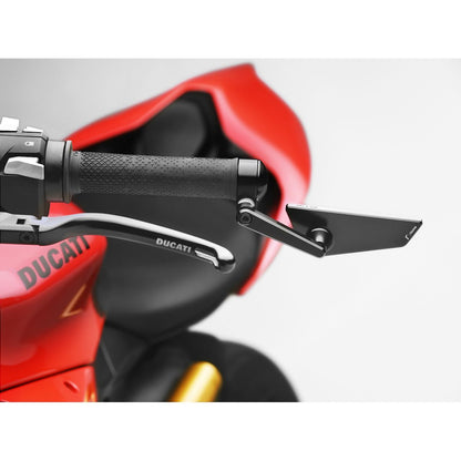 Cut Edge Bar End Mirror Universal Left Black Ea