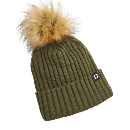 Polaris ATV Women's Removable POM Beanie Green