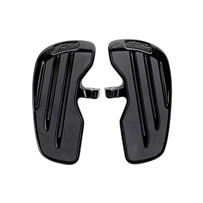 Indian Motorcycle Rider Floorboards with Inlays in Gloss Black, Pair - 2883056-266