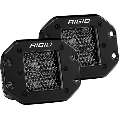 Rigid Industries D Series PRO Midnight Edition - Spot - Diffused - Pair