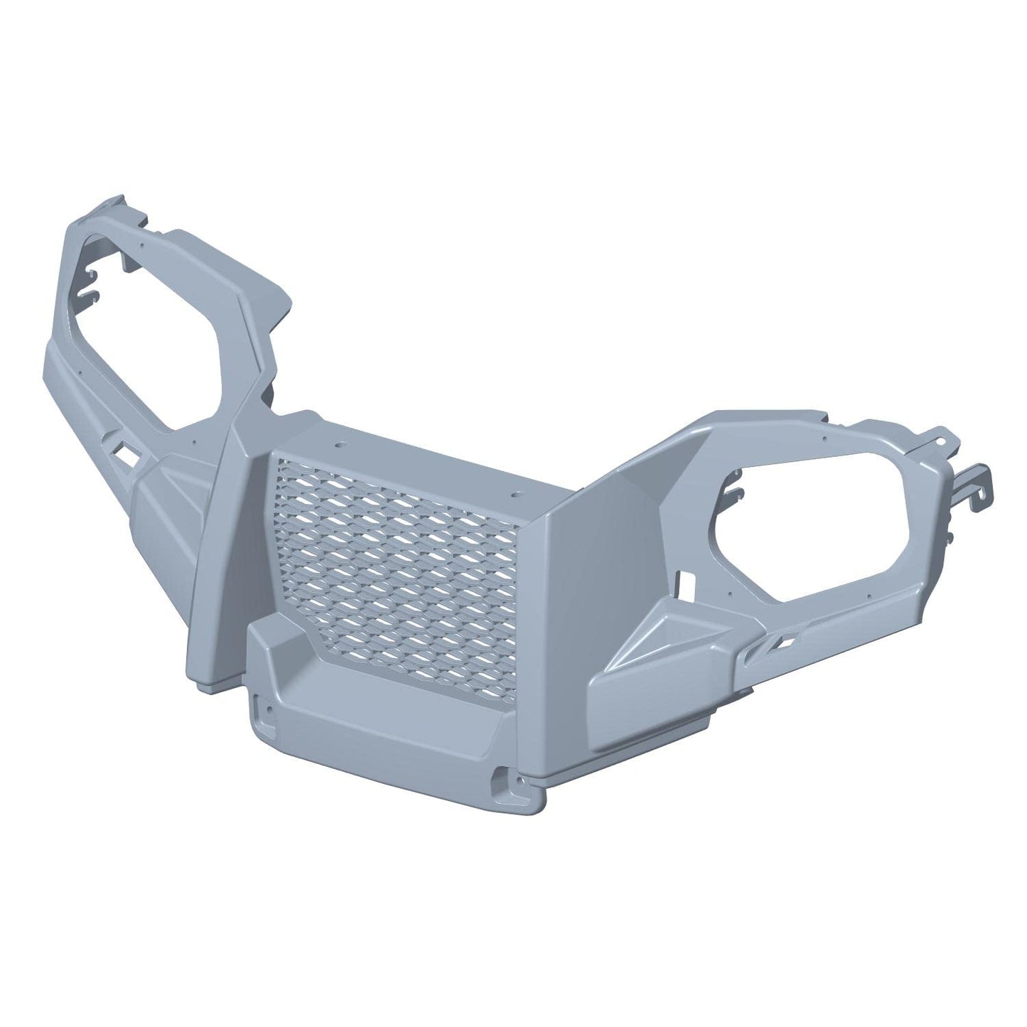 Polaris ATV Front Bumper, Gloss Black, Genuine OEM Part 5438559-070, Qty 1