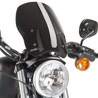 Windscreen Naked New Gen Black `04 Up Xl (Ex 48)