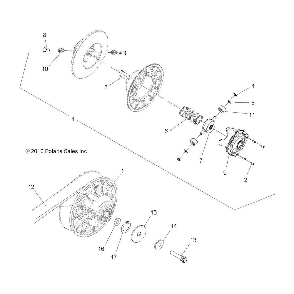 
                      
                        Polaris ATV Driven Spring, Genuine OEM Part 7044086, Qty 1
                      
                    