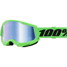 Strata 2 Goggle Neon Green  Blue Mirror Lens