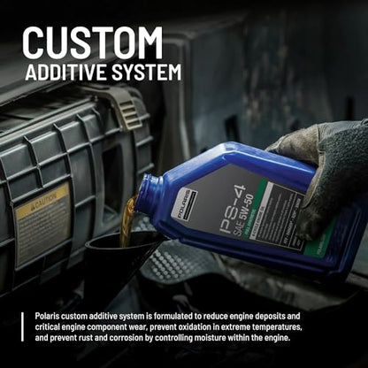 Polaris PS4 All-Season 4 Cycle 5W50 Full Synthetic Motor Oil, 1 Quart - 2876244